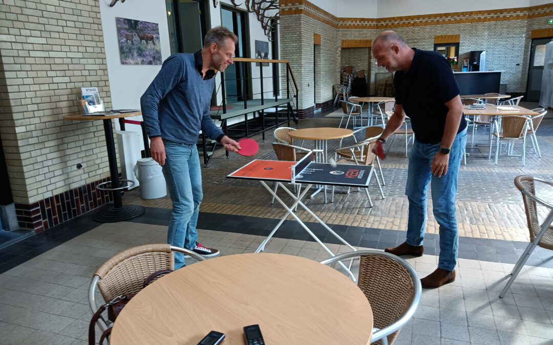 Pingpongen op de Veluwe