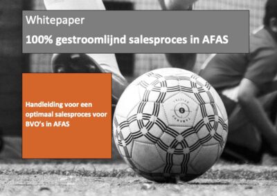 100% gestroomlijnd salesproces in AFAS